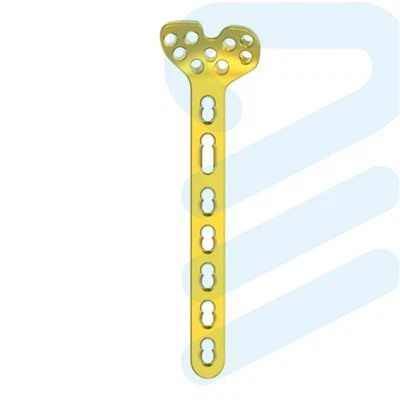 Placă cu unghi variabil cu rază distală